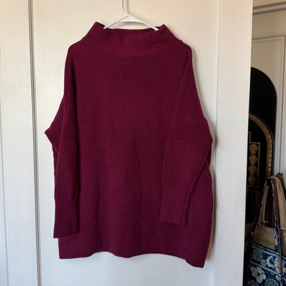 Free People Wide Mock Neck Sweater sz Medium - Picture 1 of 3